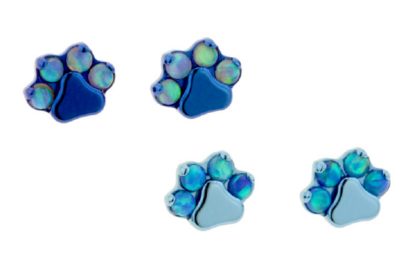 Threadless Odyssey Paw Print Faux-Pal Cabochon Gem End